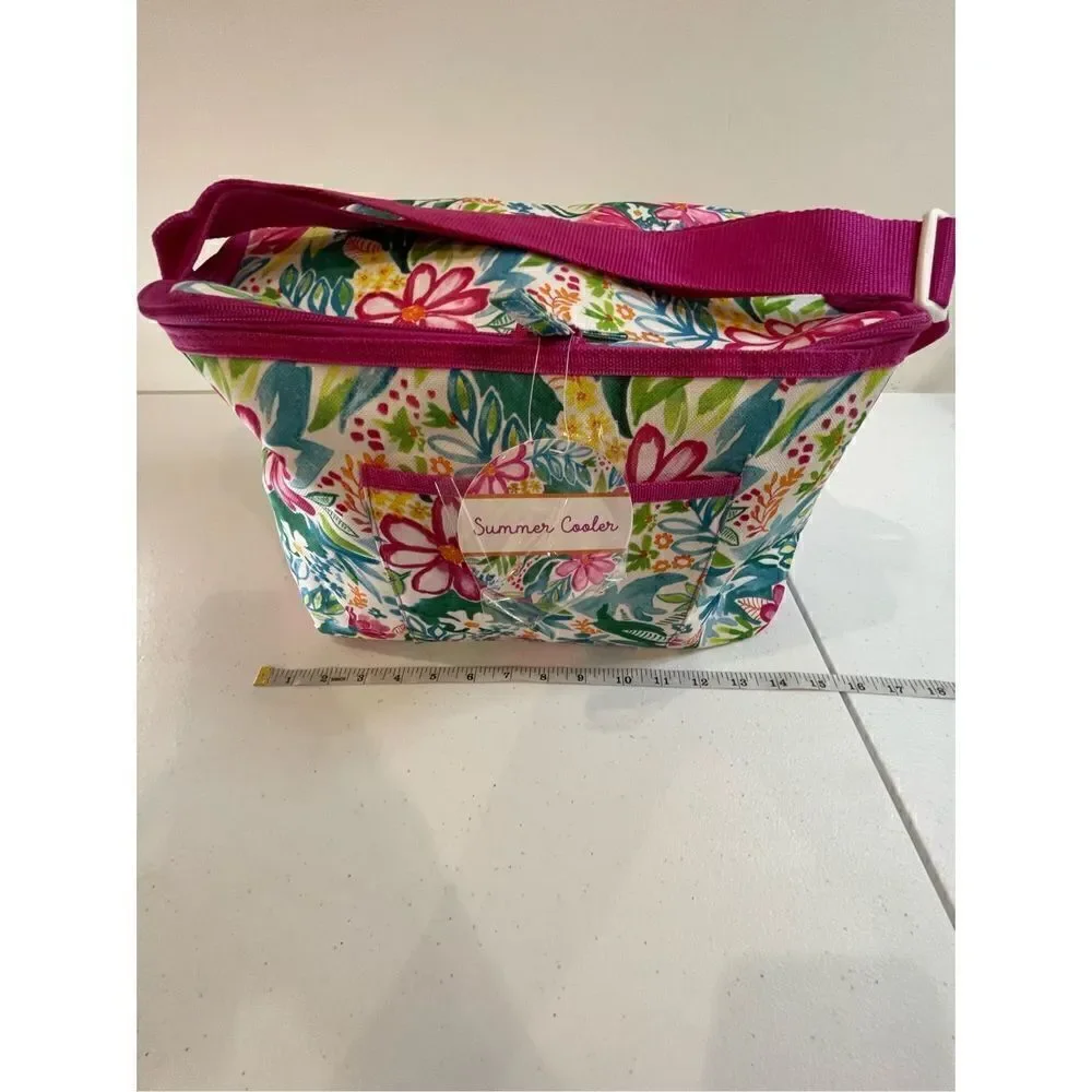 Floral NWT insulated bag pink large by Arcadia